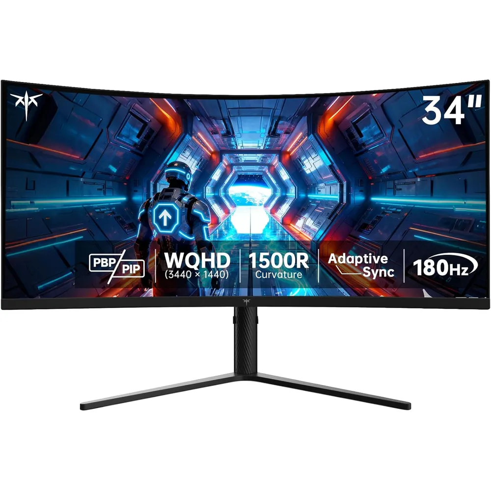 KTC H34S5 Monitor Curvo 34" UWQHD 180Hz