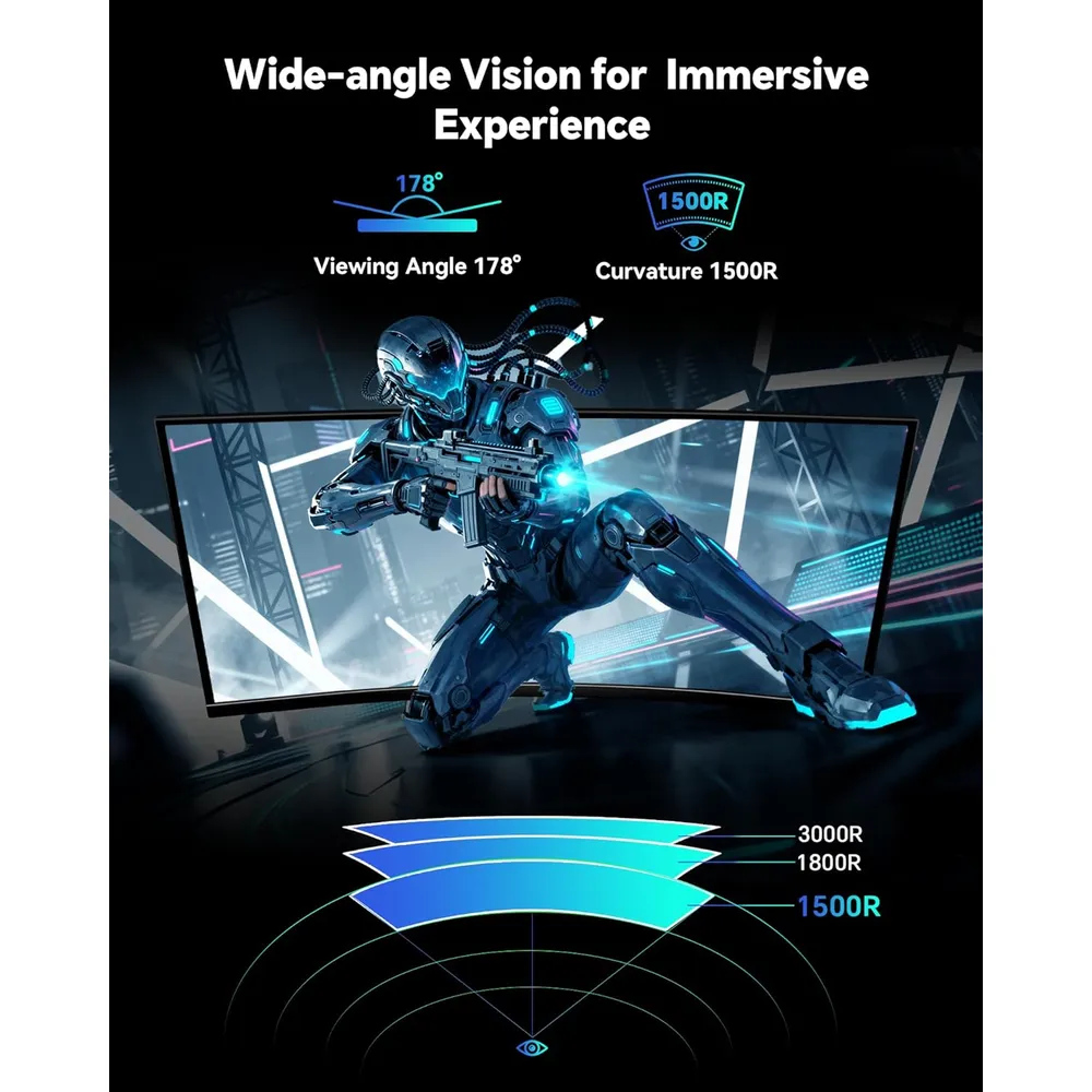 KTC H34S5 Monitor Curvo 34" UWQHD 180Hz