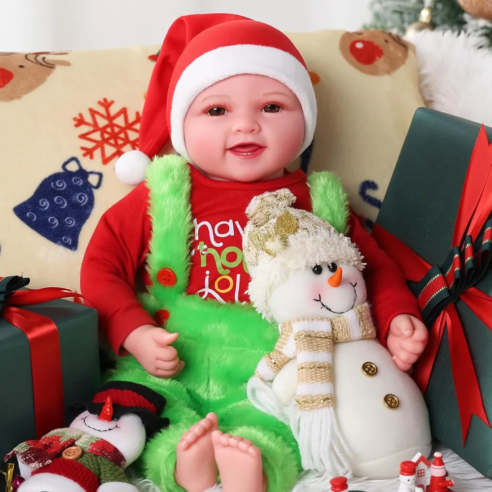 Babeside Muñeca Bebé Realista 17" / 43.2 cm | Navidad Roja