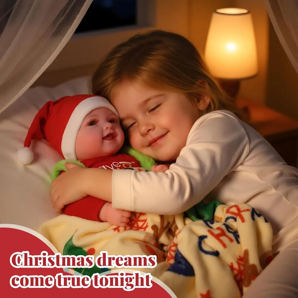 Babeside Muñeca Bebé Realista 17" / 43.2 cm | Navidad Roja