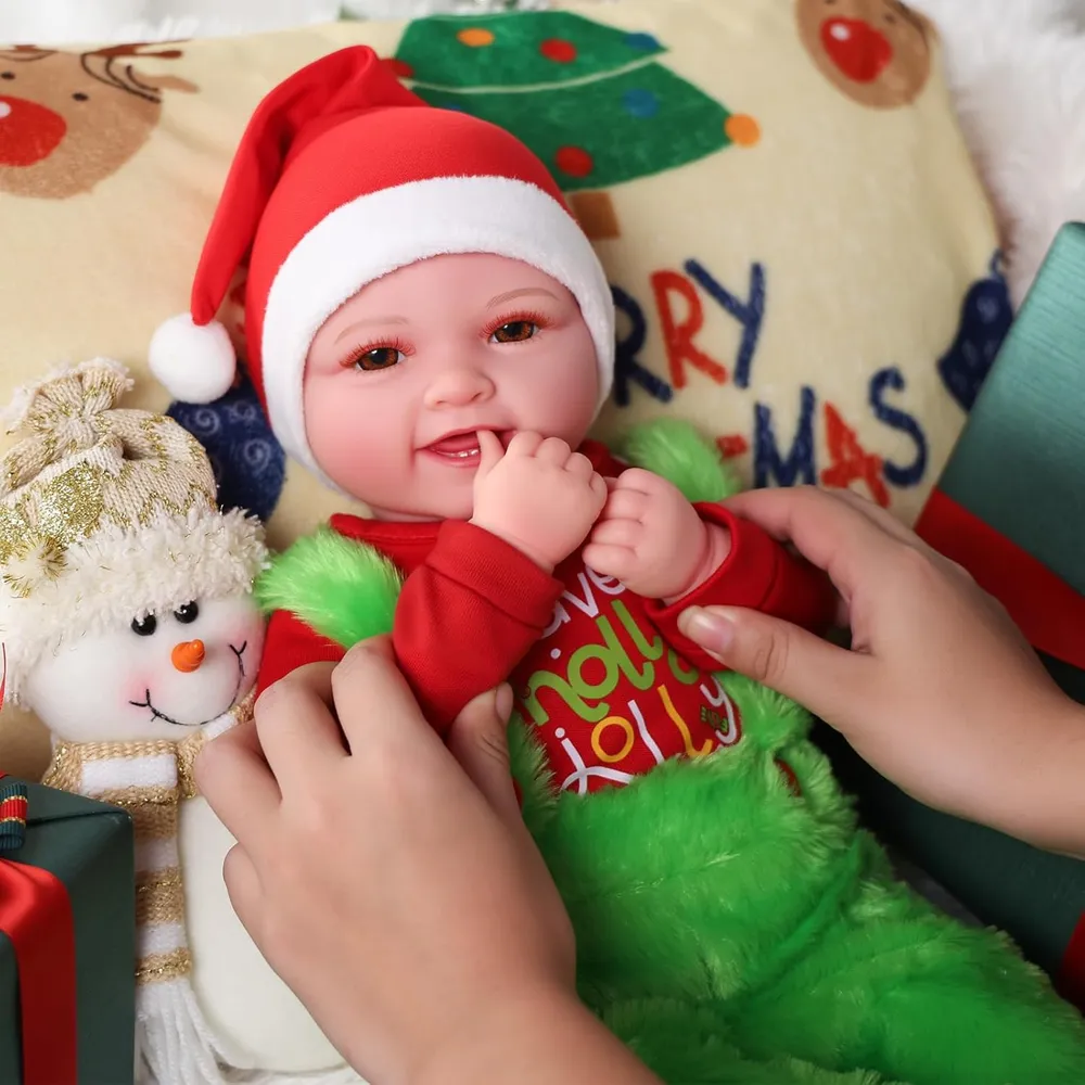Babeside Muñeca Bebé Realista 17" / 43.2 cm | Navidad Roja