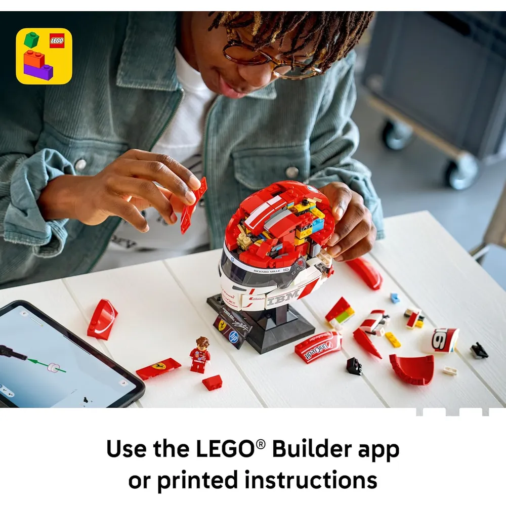 LEGO SCUDERIA FERRARI CHARLES LECLERC HELMET 694 PIEZAS
