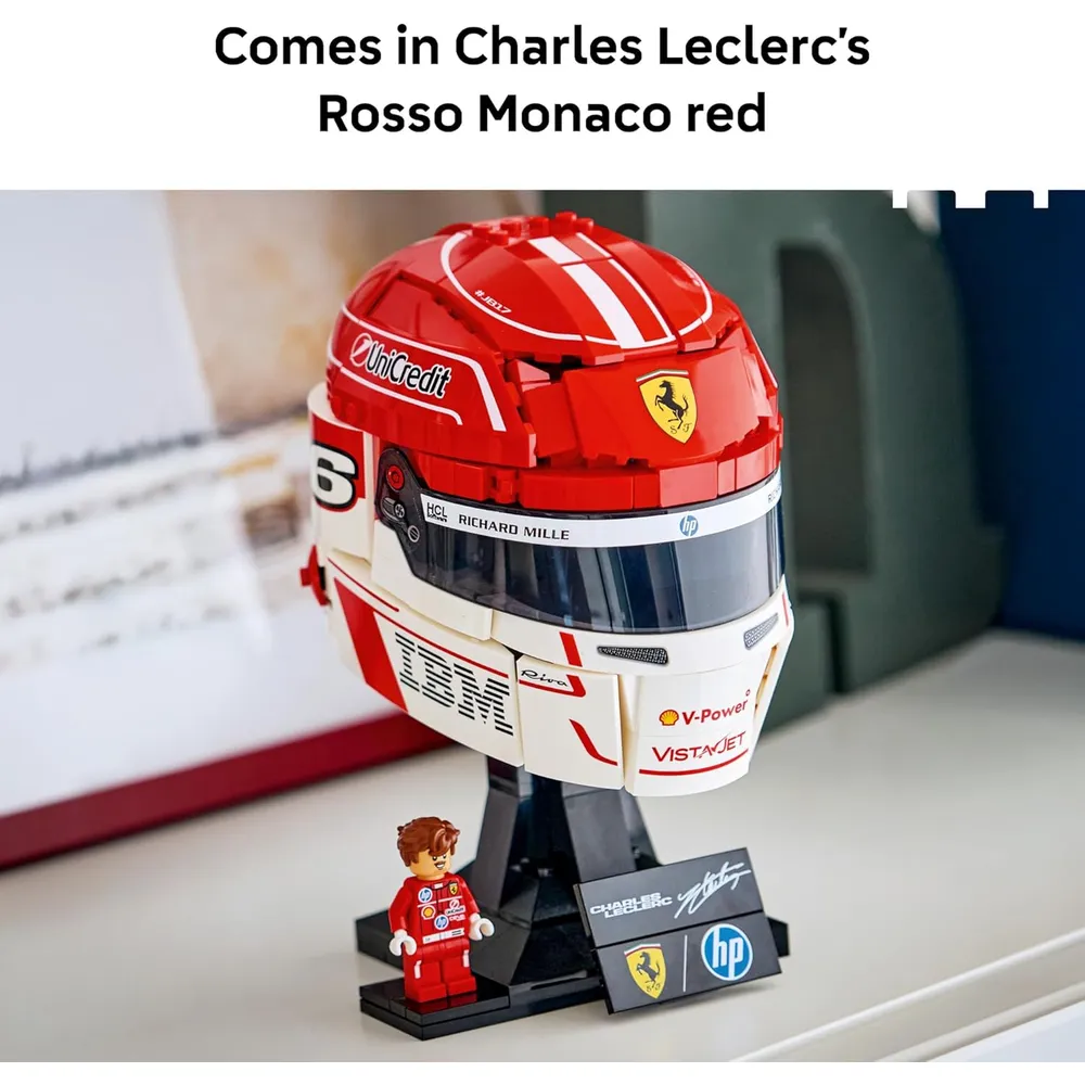 LEGO SCUDERIA FERRARI CHARLES LECLERC HELMET 694 PIEZAS
