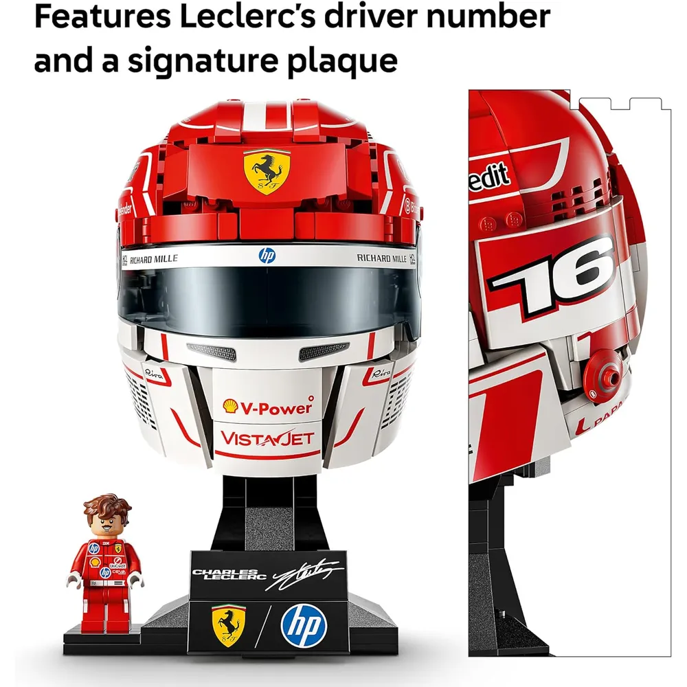 LEGO SCUDERIA FERRARI CHARLES LECLERC HELMET 694 PIEZAS