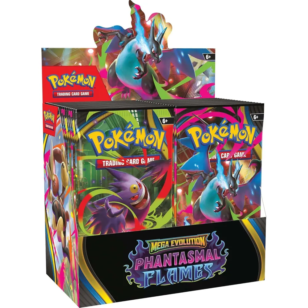 JUEGO DE CARTAS POKÉMON TCG MEGA EVOLUTION PHANTOM FLAMES BOOSTER DISPLAY BOX (INGLÉS)
