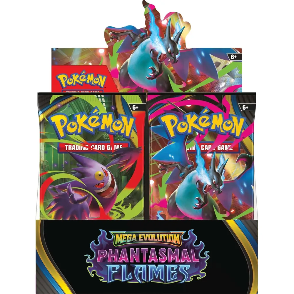 b0fplkxjzd_1_webp.webp JUEGO DE CARTAS POKÉMON TCG MEGA EVOLUTION PHANTOM FLAMES BOOSTER DISPLAY BOX (INGLÉS)
