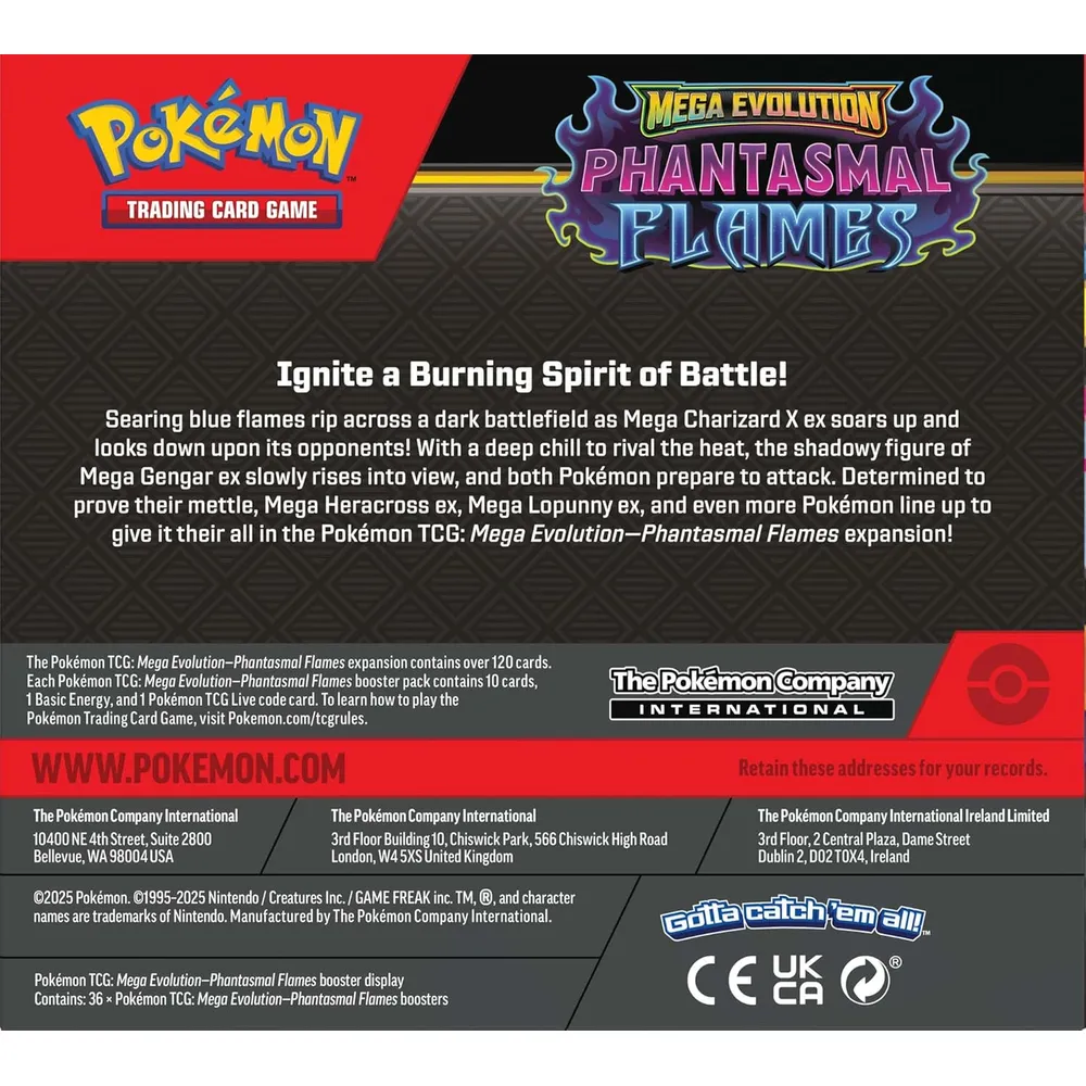 b0fplkxjzd_2_webp.webp JUEGO DE CARTAS POKÉMON TCG MEGA EVOLUTION PHANTOM FLAMES BOOSTER DISPLAY BOX (INGLÉS)