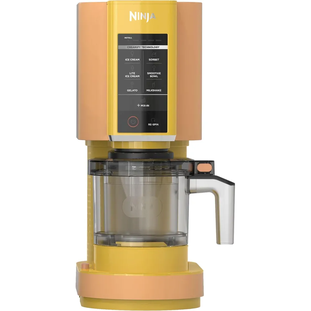 NINJA CREAMI NC301 MÁQUINA PARA HELADOS 7 EN 1, | NARANJA/MANGO