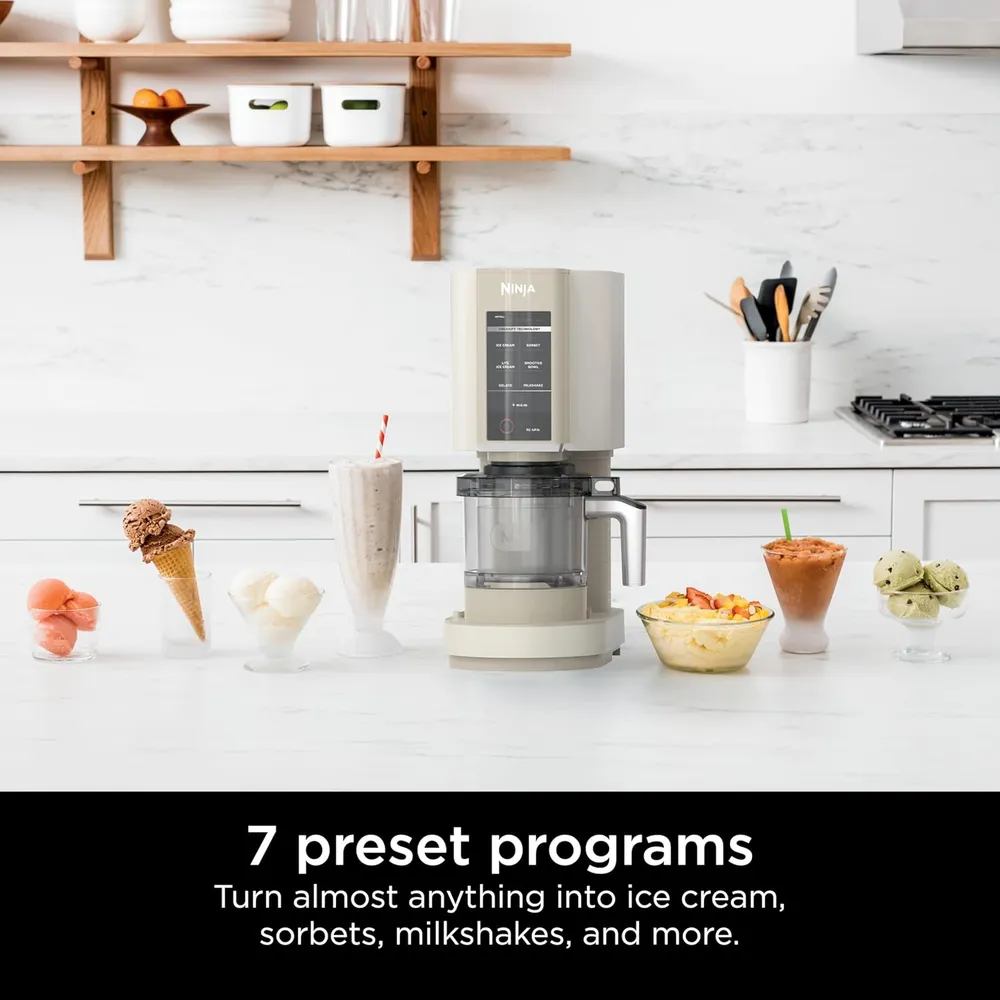 NINJA CREAMI NC301 MÁQUINA PARA HELADOS 7 EN 1, | COFFEE CREAM