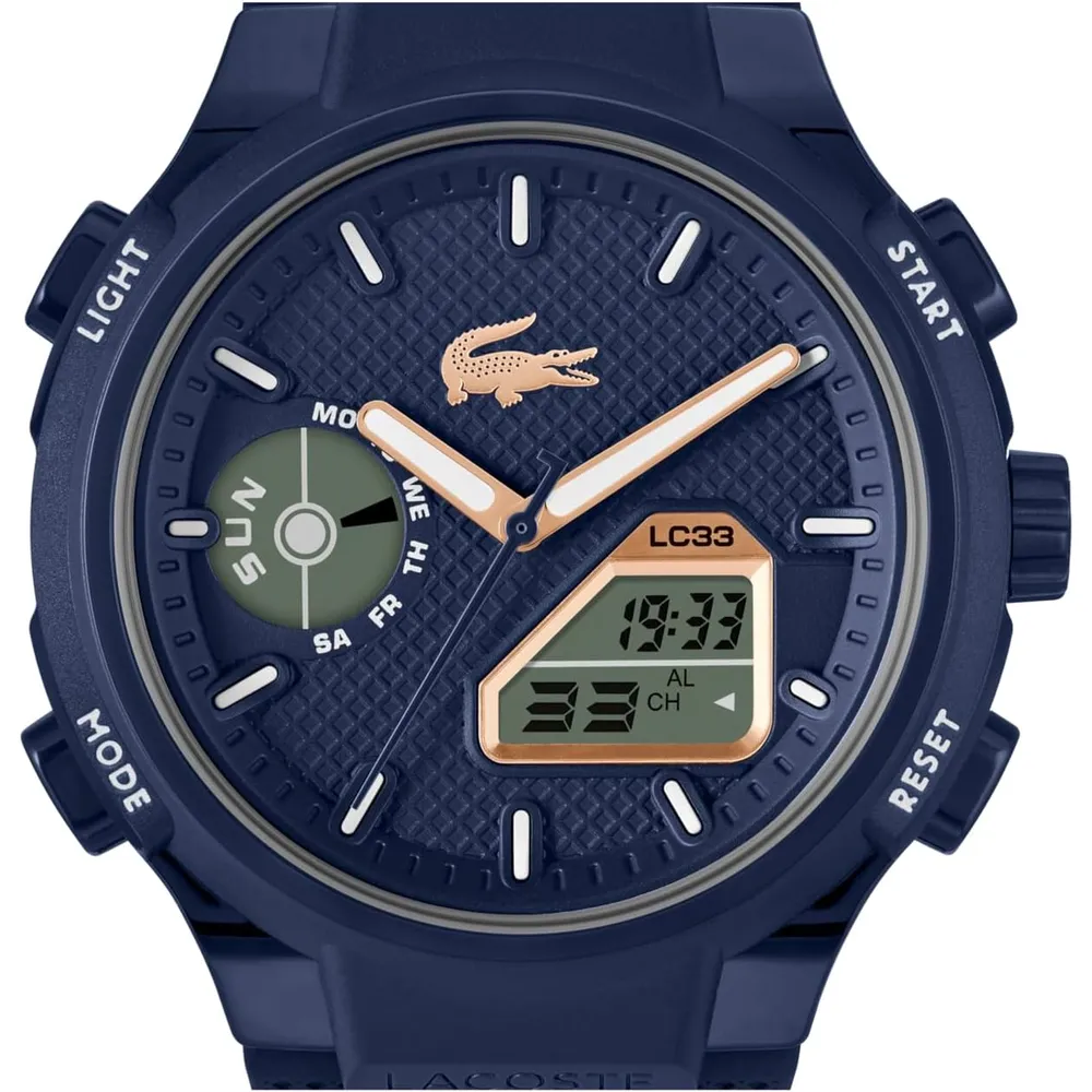 RELOJ LACOSTE LC33 DIGITAL 45 MM HOMBRE - Azul Acero
