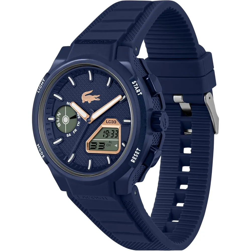 RELOJ LACOSTE LC33 DIGITAL 45 MM HOMBRE - Azul Acero