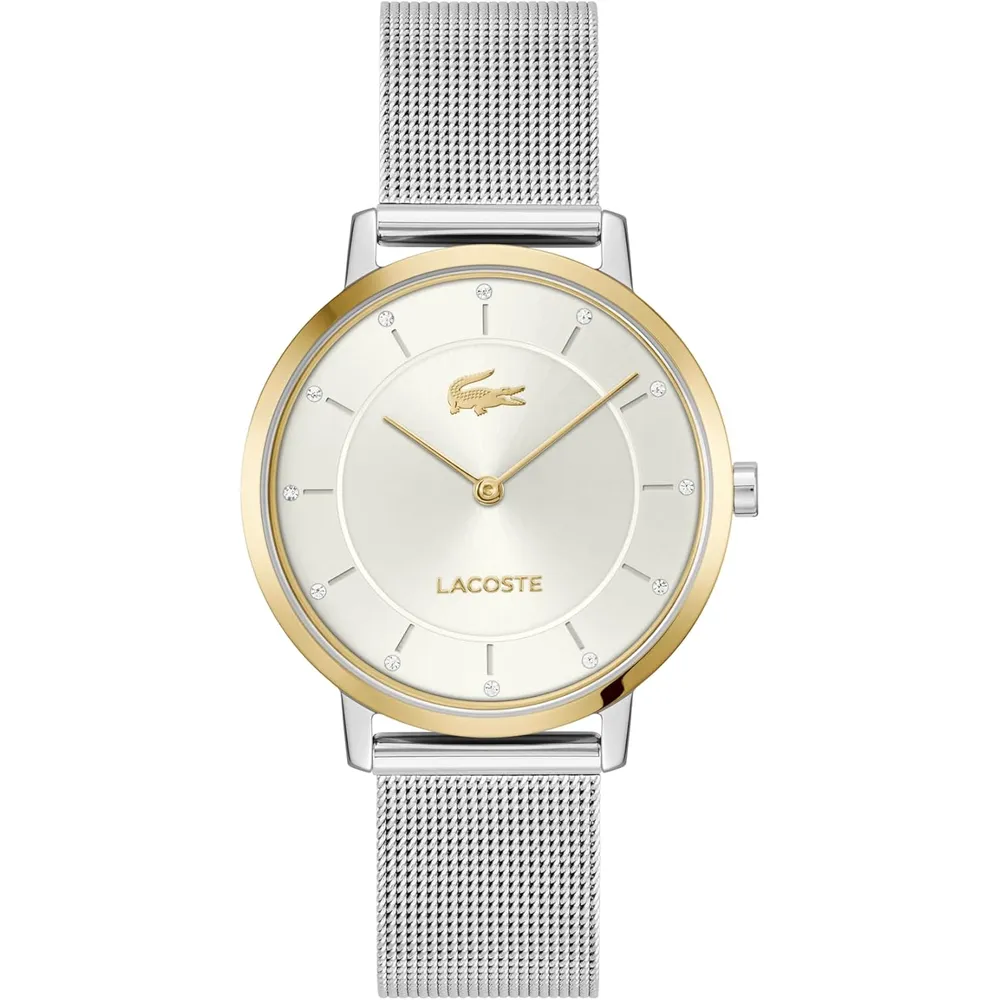 RELOJ LACOSTE CROCORIGIN 35 MM MUJER - Silver