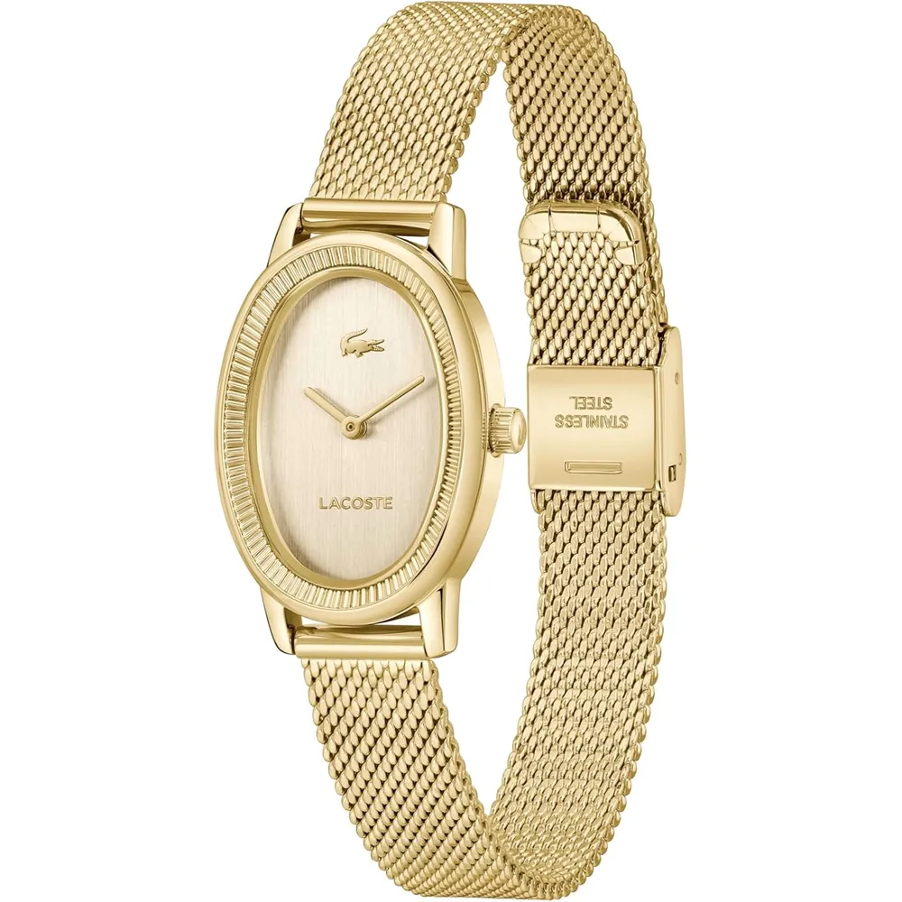 RELOJ LACOSTE PARISIENNE CORREA DE PIEL MUJER - Gold