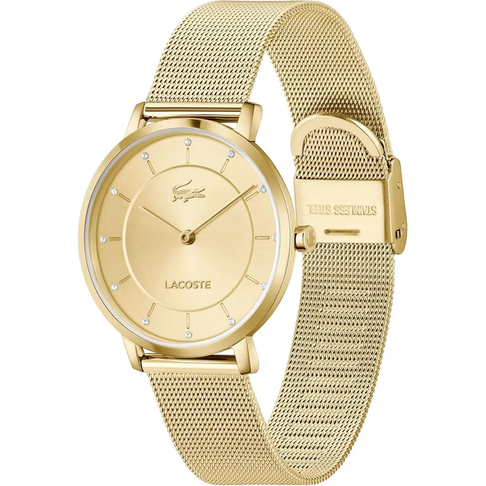 RELOJ LACOSTE CROCORIGIN 35 MM MUJER - Gold