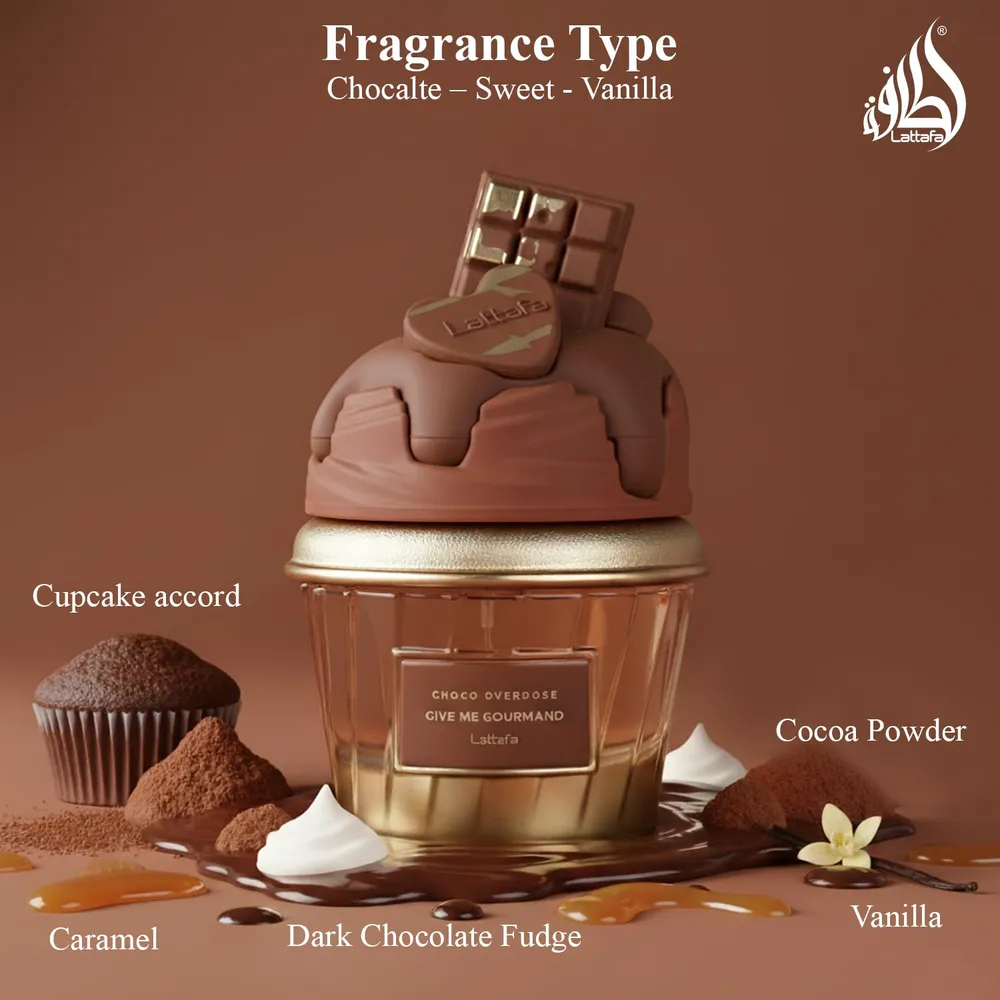 PERFUME LATTAFA CHOCO OVERDOSE EDP UNISEX 2.5 OZ / 75 ML