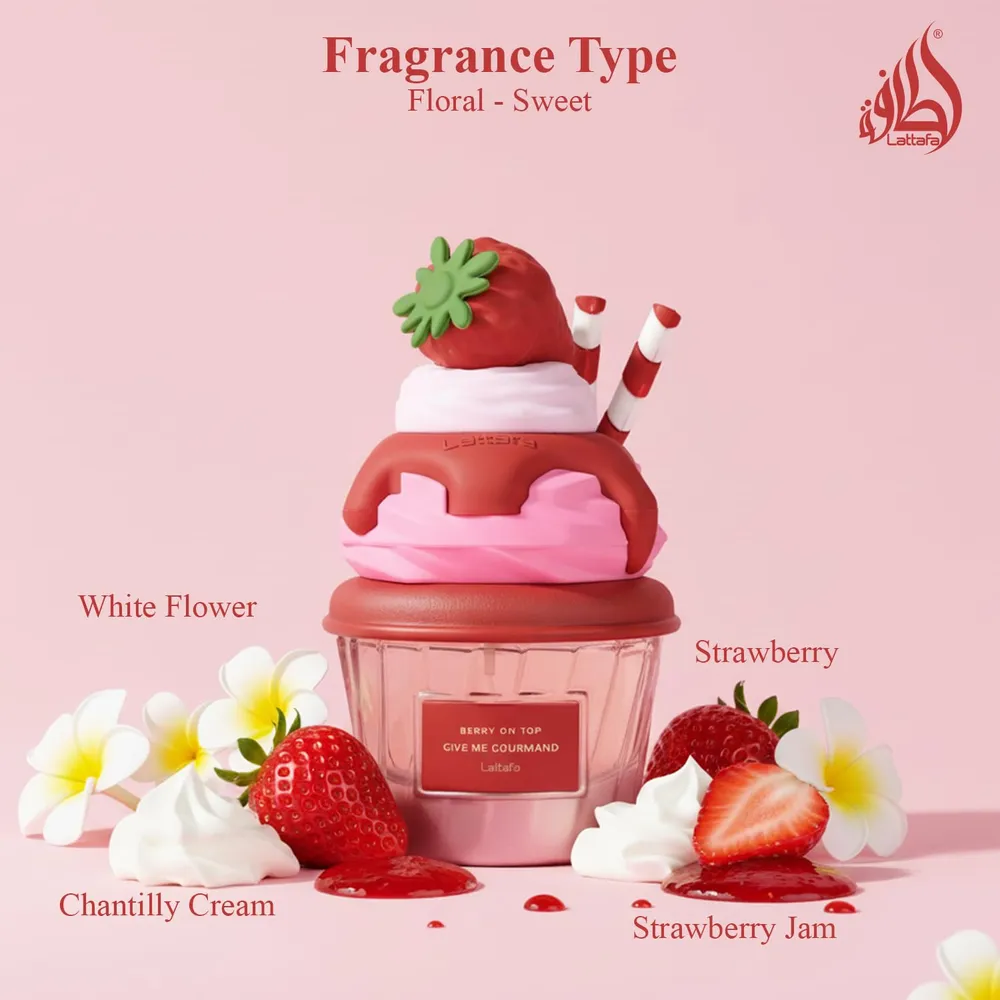 PERFUME LATTAFA BERRY ON TOP EDP UNISEX 2.5 OZ / 75 ML