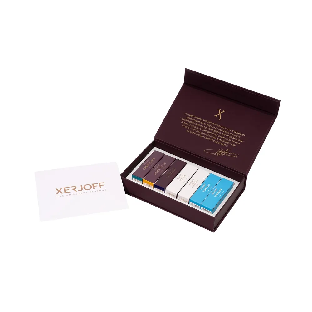 SET XERJOFF DISCOVERY COLLECTION BEST SELLERS UNISEX 7PZS