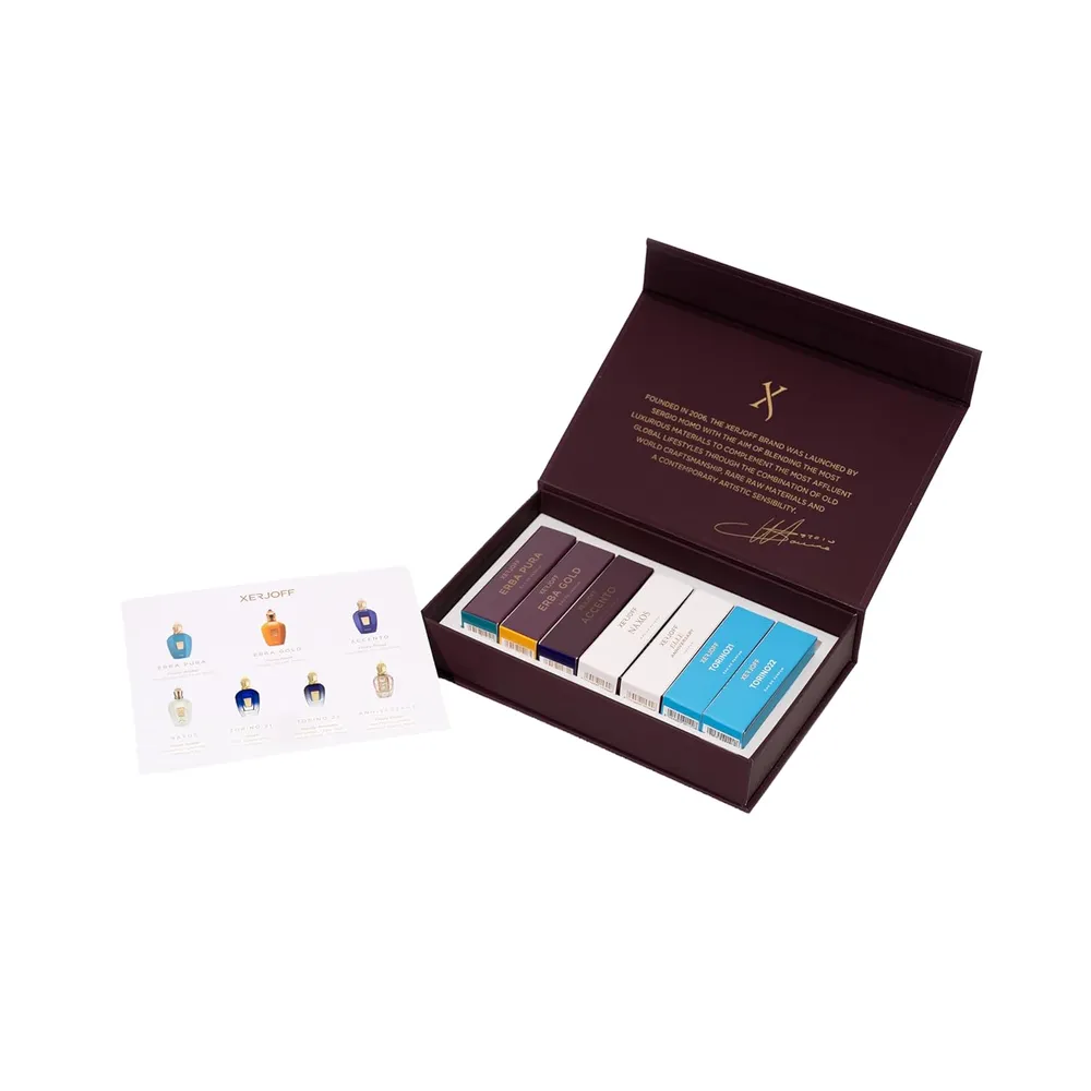 SET XERJOFF DISCOVERY COLLECTION BEST SELLERS UNISEX 7PZS