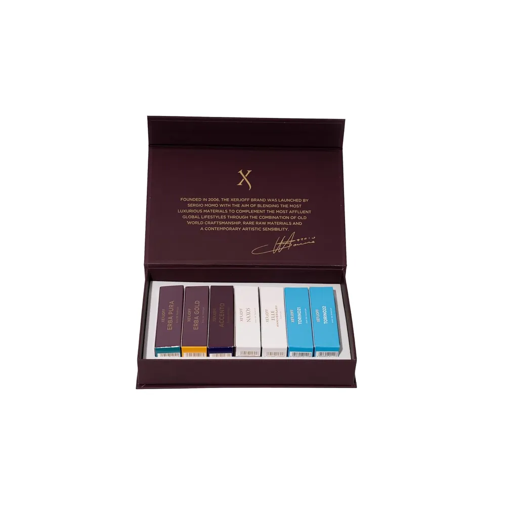 SET XERJOFF DISCOVERY COLLECTION BEST SELLERS UNISEX 7PZS