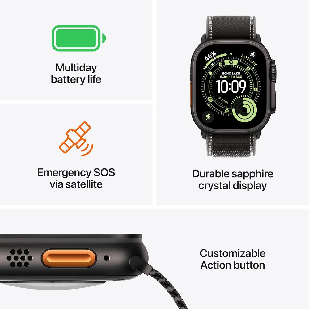 APPLE WATCH ULTRA 3 (GPS + CELLULAR 49MM) | NATURAL TITANIO + MILANESE LOOP NATURAL TITANIO M