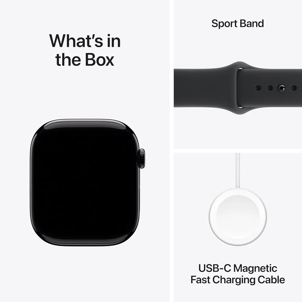 APPLE WATCH SERIES 11 (GPS 46MM) | JET BLACK ALUMINIO + SPORT BAND BLACK M-L