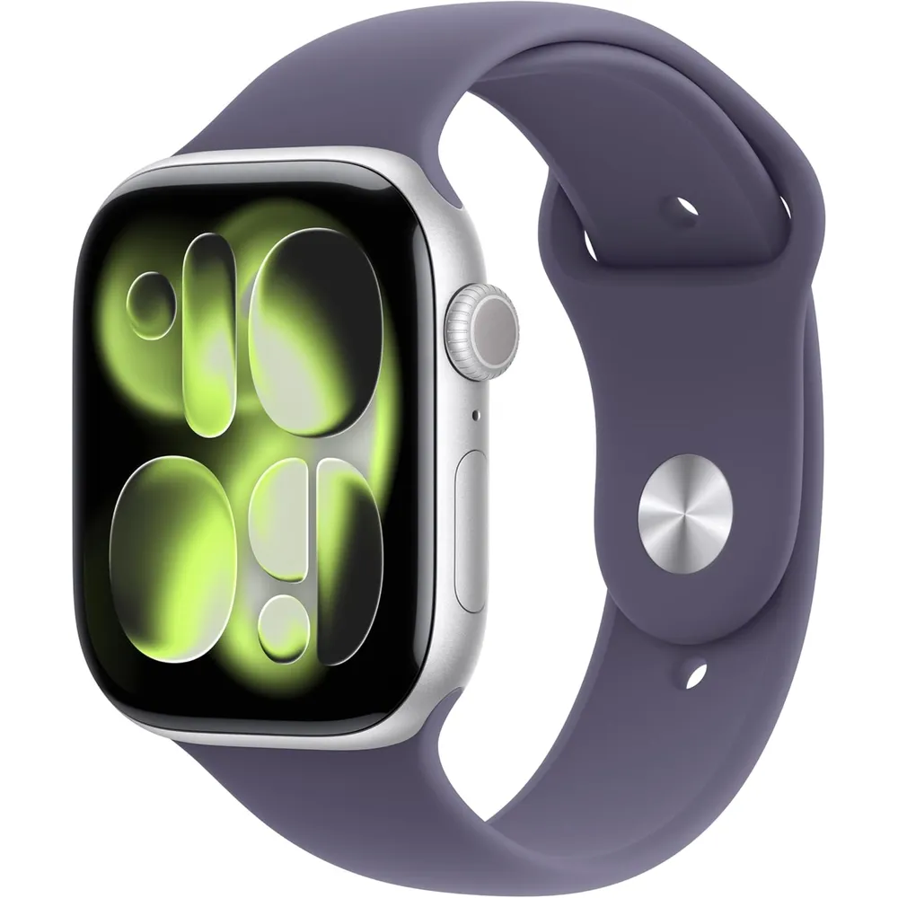APPLE WATCH SERIES 11 (GPS 46MM) | SILVER ALUMINIO + SPORT BAND PURPLE FOG M-L