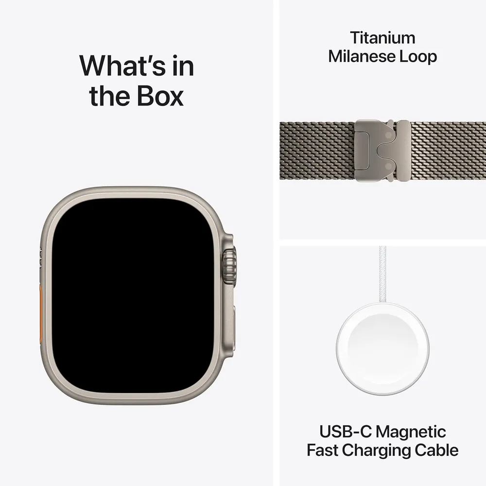 APPLE WATCH ULTRA 3 (GPS + CELLULAR 49MM) | NATURAL TITANIO + MILANESE LOOP NATURAL TITANIO L