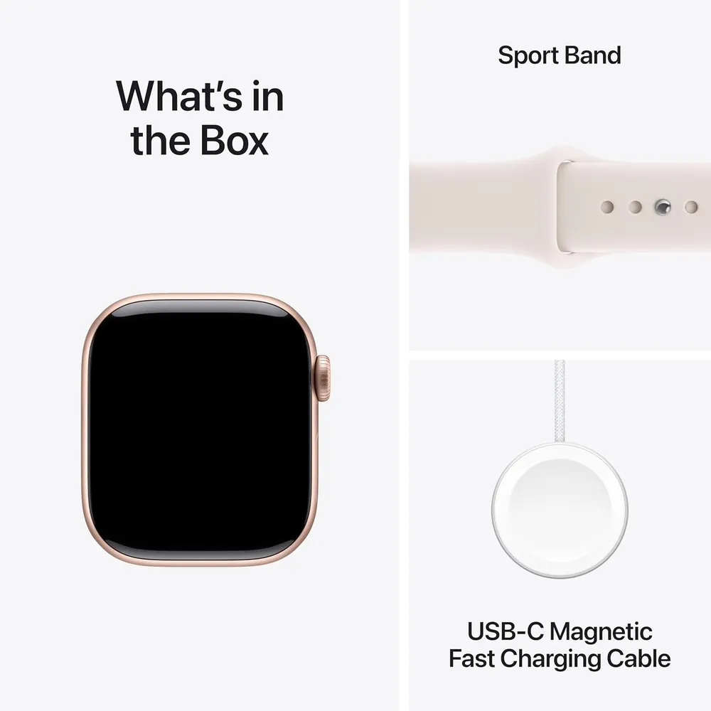 APPLE WATCH SERIES 11 (GPS 42MM) | ROSE GOLD ALUMINIO + SPORT BAND LIGHT BLUSH S-M
