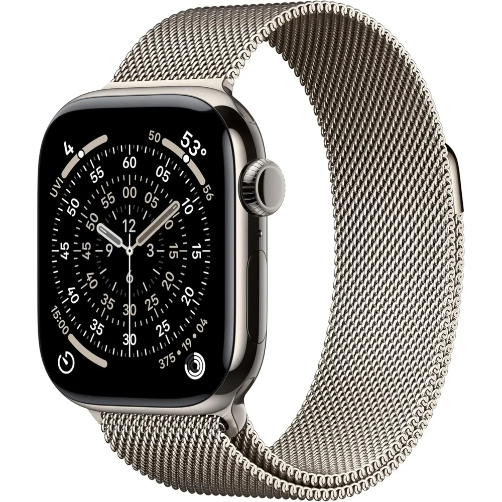 APPLE WATCH SERIES 11 (GPS + CELLULAR 42MM) | NATURAL TITANIO + MILANESE LOOP NATURAL S-M