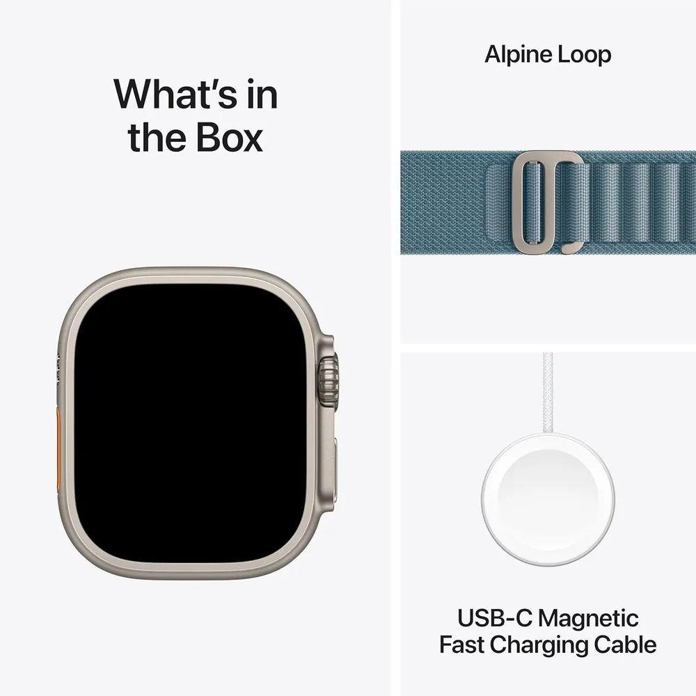 APPLE WATCH ULTRA 3 (GPS + CELLULAR 49MM) | NATURAL TITANIO + ALPINE LOOP AZUL CLARO M