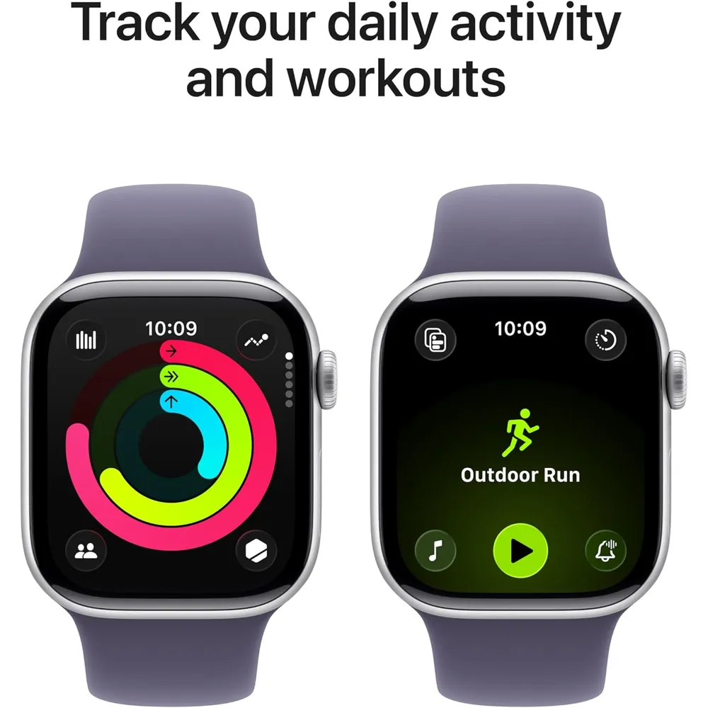 APPLE WATCH SERIES 11 (GPS + CELLULAR 42MM) | SILVER ALUMINIO + SPORT BAND PURPLE FOG S-M