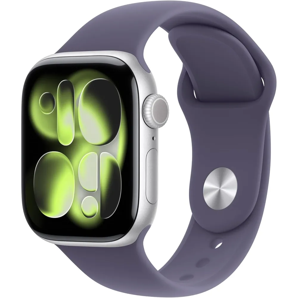 APPLE WATCH SERIES 11 (GPS 42MM) | SILVER ALUMINIO + SPORT BAND PURPLE FOG S-M