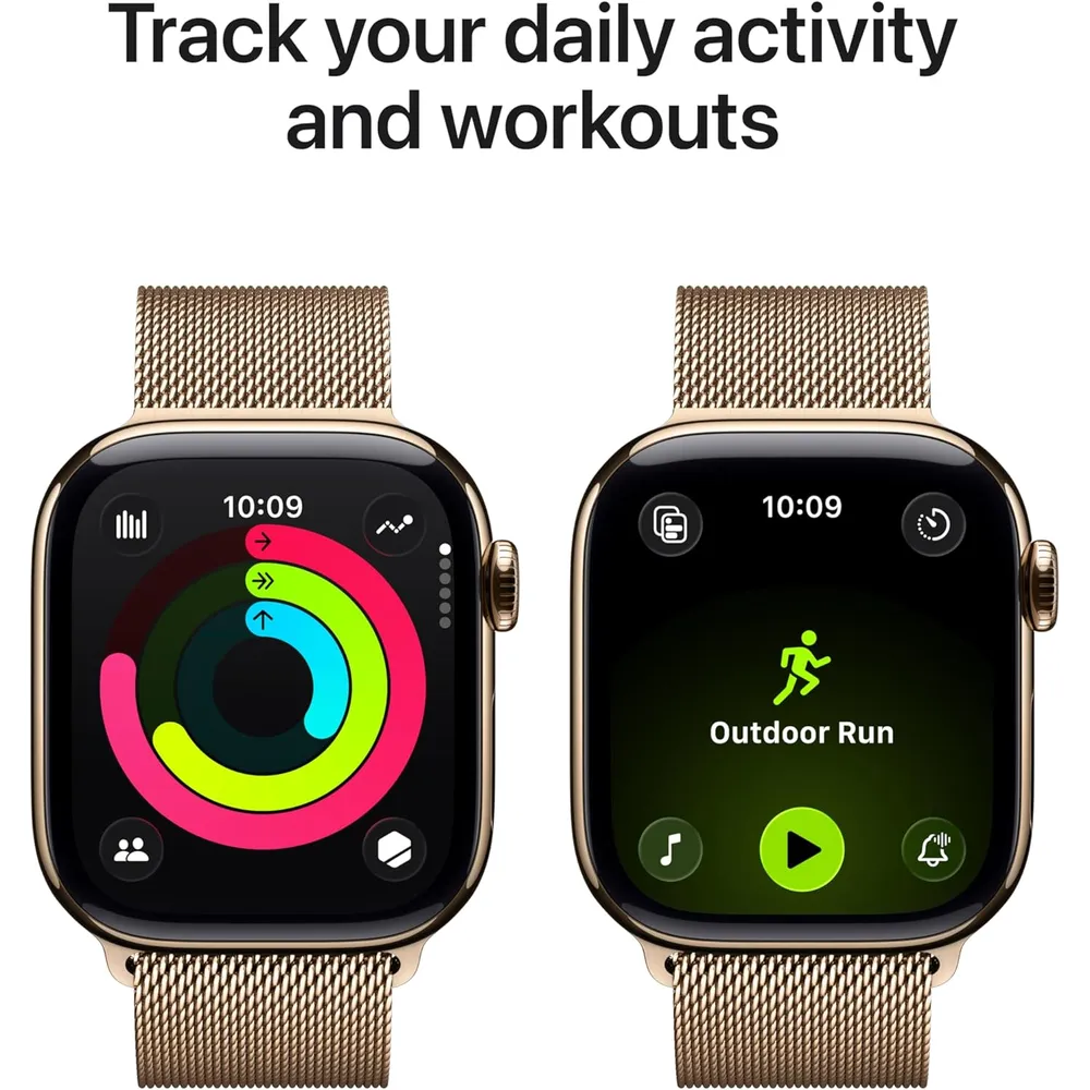 APPLE WATCH SERIES 11 (GPS + CELLULAR 42MM) | GOLD TITANIO + MILANESE LOOP GOLD S-M