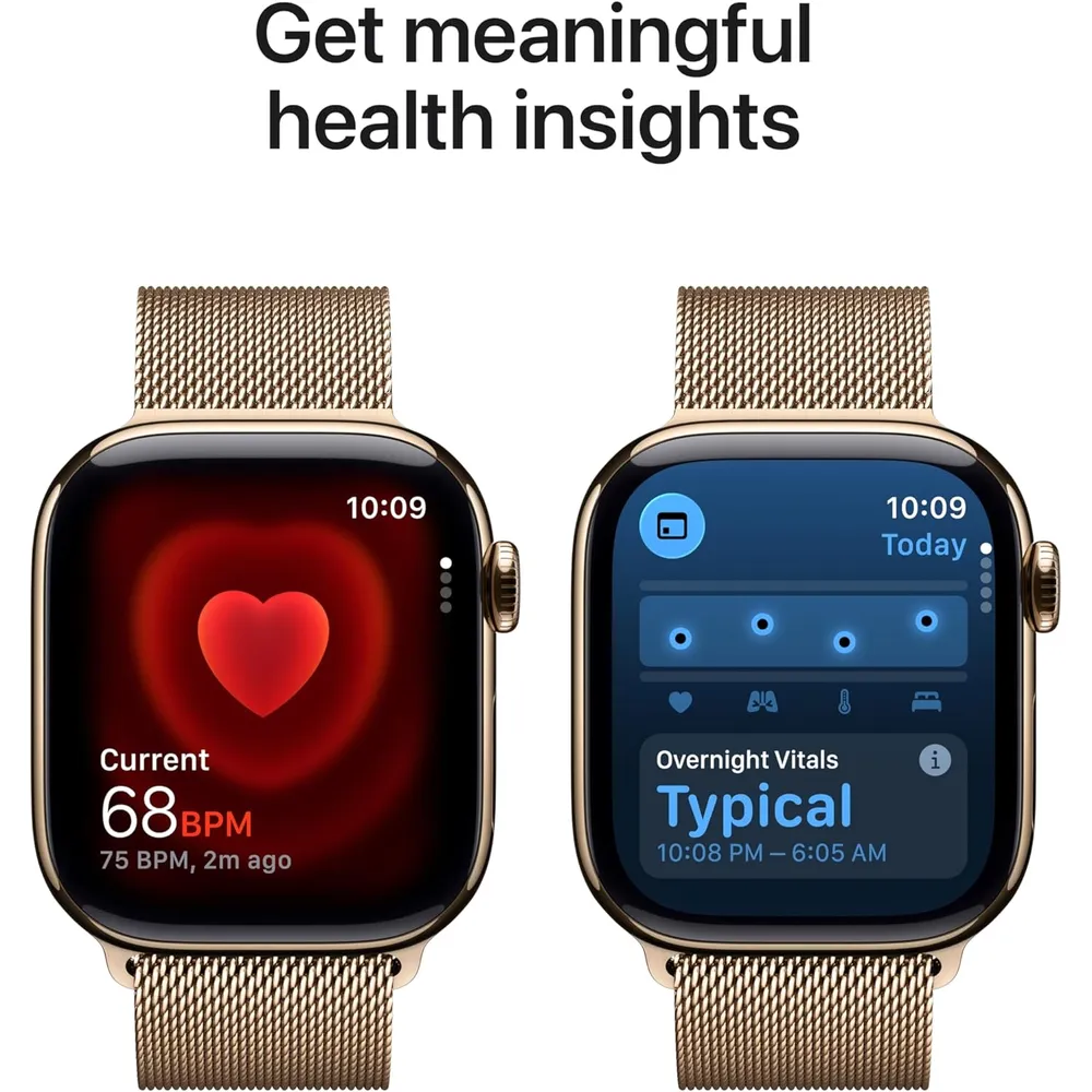 APPLE WATCH SERIES 11 (GPS + CELLULAR 42MM) | GOLD TITANIO + MILANESE LOOP GOLD S-M