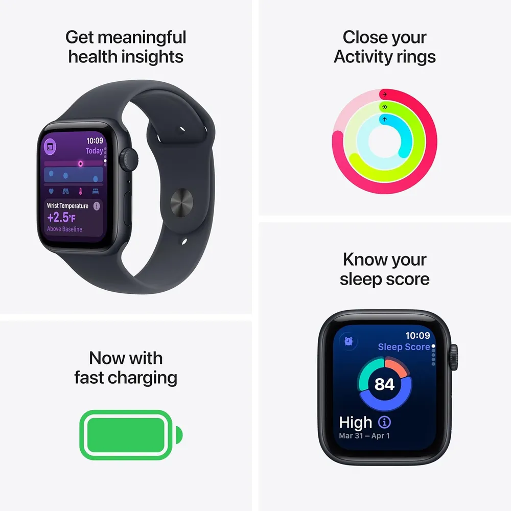 APPLE WATCH SE 3 (GPS 44MM) | STARLIGHT ALUMINIO + SPORT BAND STARLIGHT M-L
