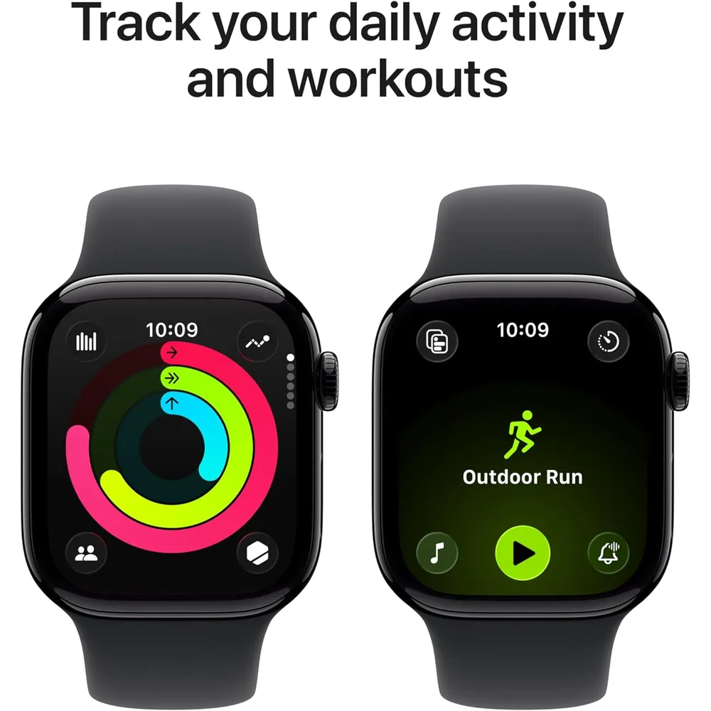 APPLE WATCH SERIES 11 (GPS 42MM) | JET BLACK ALUMINIO + SPORT BAND BLACK S-M