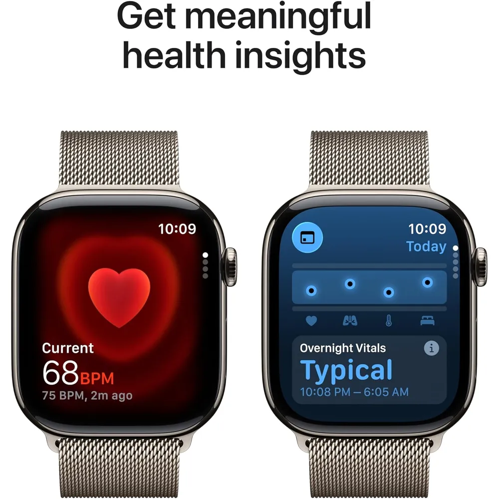 APPLE WATCH SERIES 11 (GPS + CELLULAR 46MM) | NATURAL TITANIO + MILANESE LOOP NATURAL M-L