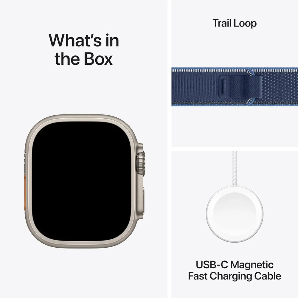 APPLE WATCH ULTRA 3 (GPS + CELLULAR 49MM) | NATURAL TITANIO + TRAIL LOOP AZUL M-L