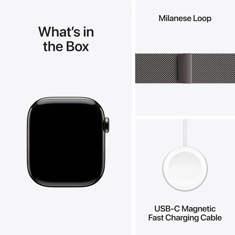 APPLE WATCH SERIES 11 (GPS + CELLULAR 42MM) | SLATE TITANIO + MILANESE LOOP SLATE S-M
