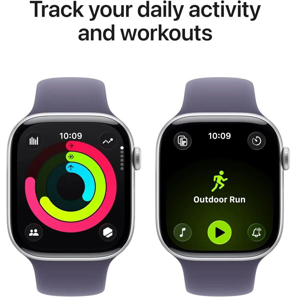 APPLE WATCH SERIES 11 (GPS + CELLULAR 46MM) | SILVER ALUMINIO + SPORT BAND PURPLE FOG M-L