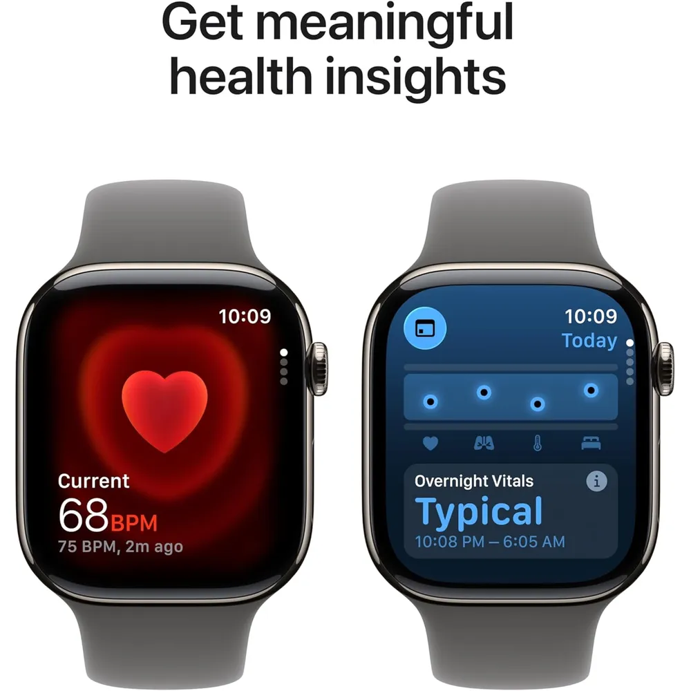 APPLE WATCH SERIES 11 (GPS + CELLULAR 46MM) | NATURAL TITANIO + SPORT BAND STONE GRAY M-L