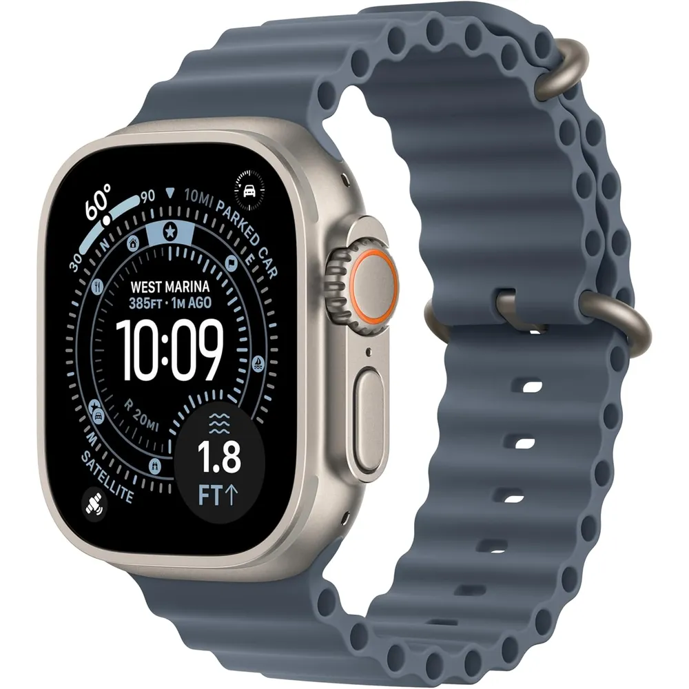 APPLE WATCH ULTRA 3 (GPS + CELLULAR 49MM) | NATURAL TITANIO + OCEAN BAND AZUL ONE SIZE