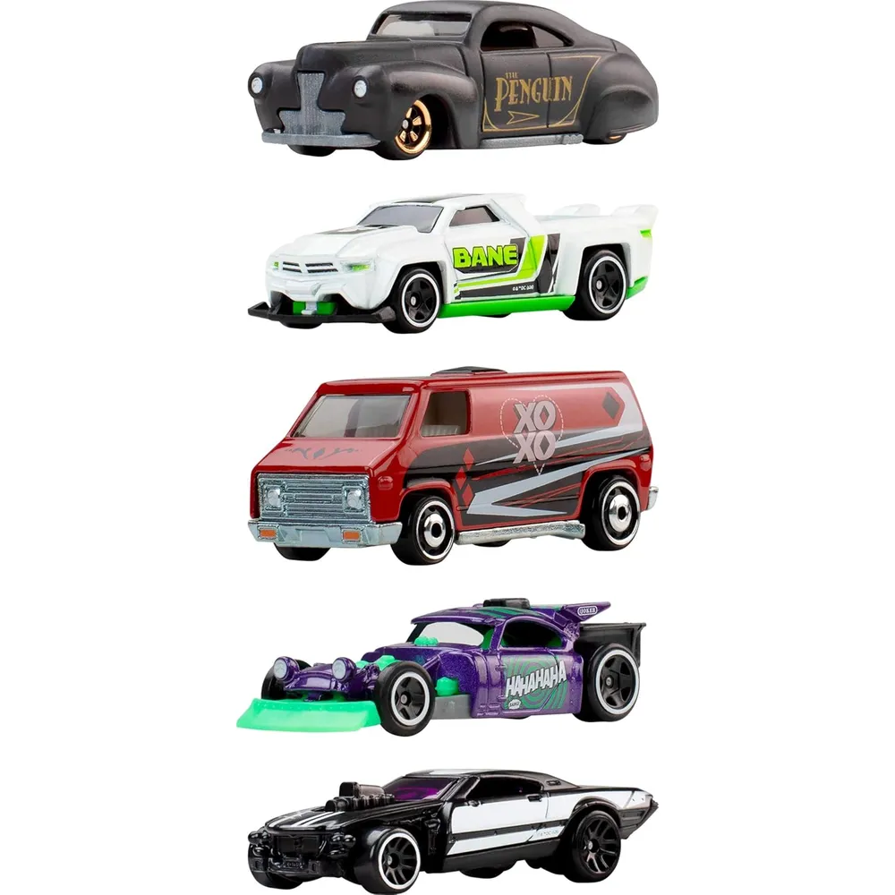 HOT WHEELS AUTOS BATMAN SET 5 PZS
