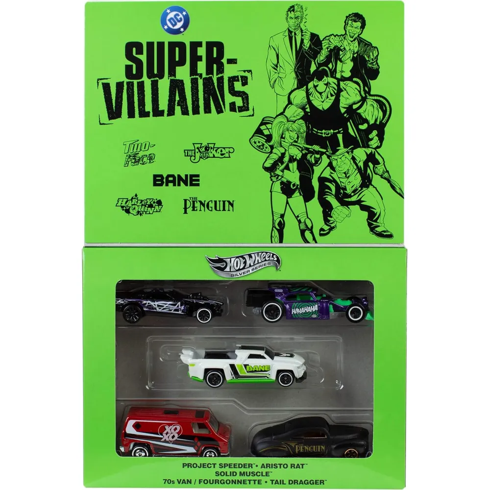 HOT WHEELS AUTOS BATMAN SET 5 PZS