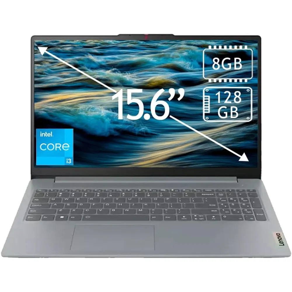 LAPTOP LENOVO IDEAPAD SLIM 3I 15.6" CORE I3 8GB 128GB | ARCTIC GREY