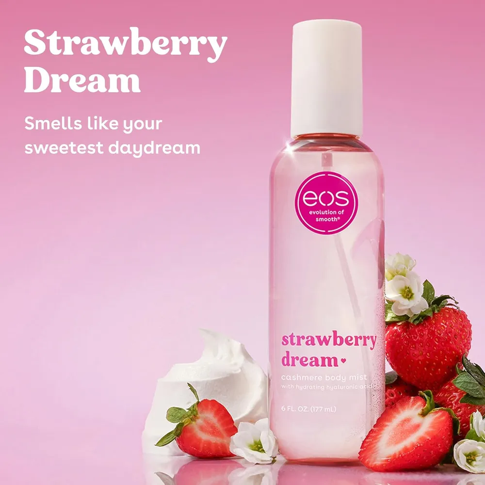 EOS CASHMERE SPRAY HIDRATANTE CORPORAL 6 OZ / 180 ML | STRAWBERRY DREAM