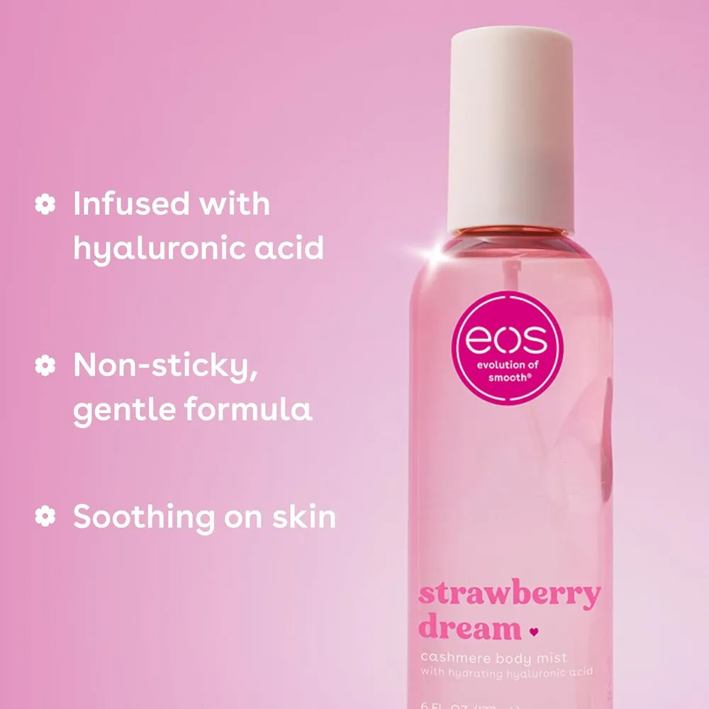 EOS CASHMERE SPRAY HIDRATANTE CORPORAL 6 OZ / 180 ML | STRAWBERRY DREAM