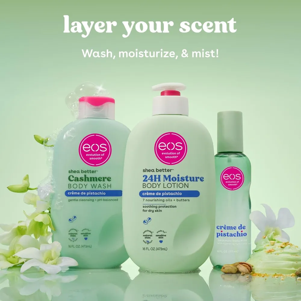 EOS CASHMERE SPRAY HIDRATANTE CORPORAL EOS CASHMERE 6 OZ / 180 ML | CREMA DE PISTACHO