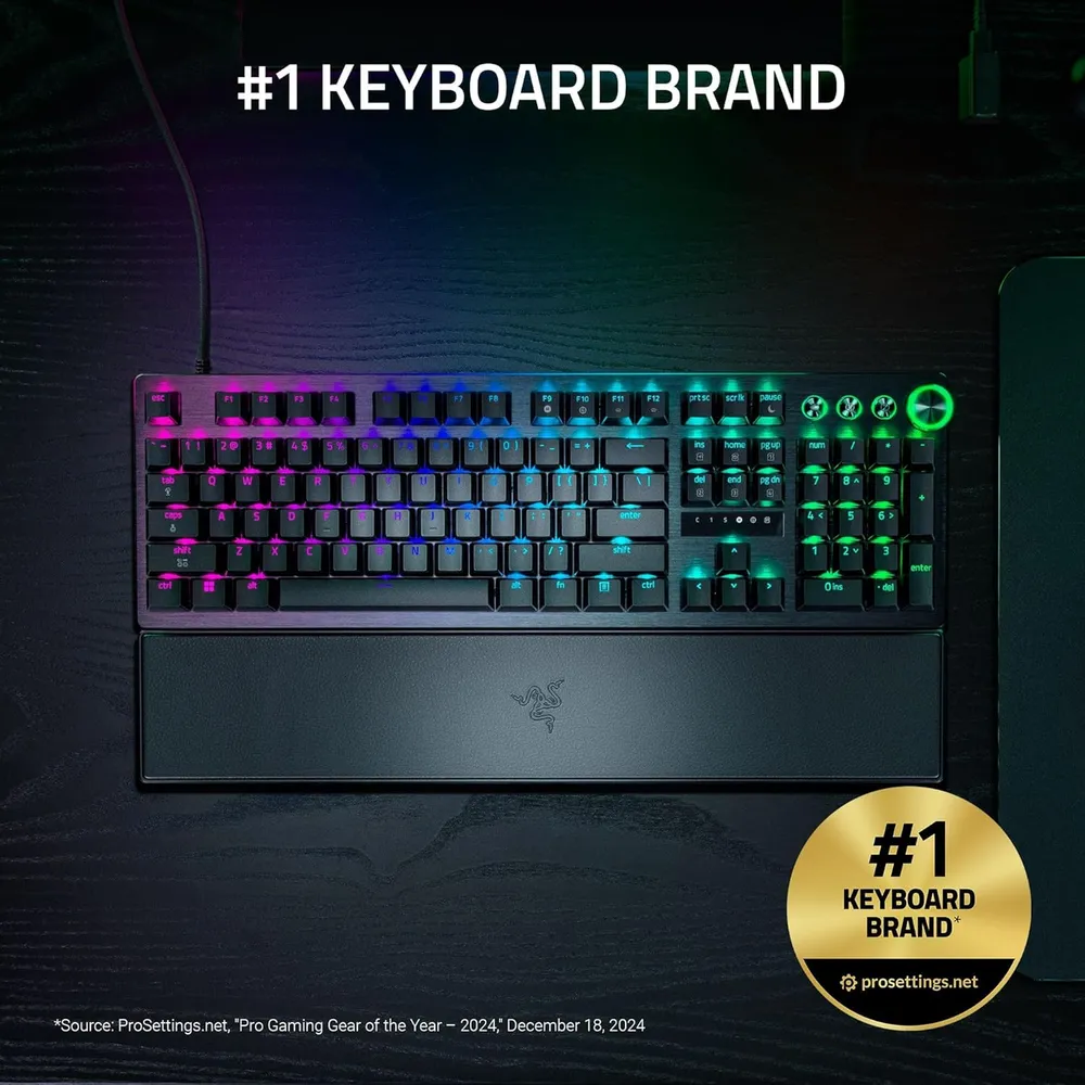 TECLADO ALÁMBRICO HUNTSMAN V3 PRO 8000 HZ RAZER | NEGRO