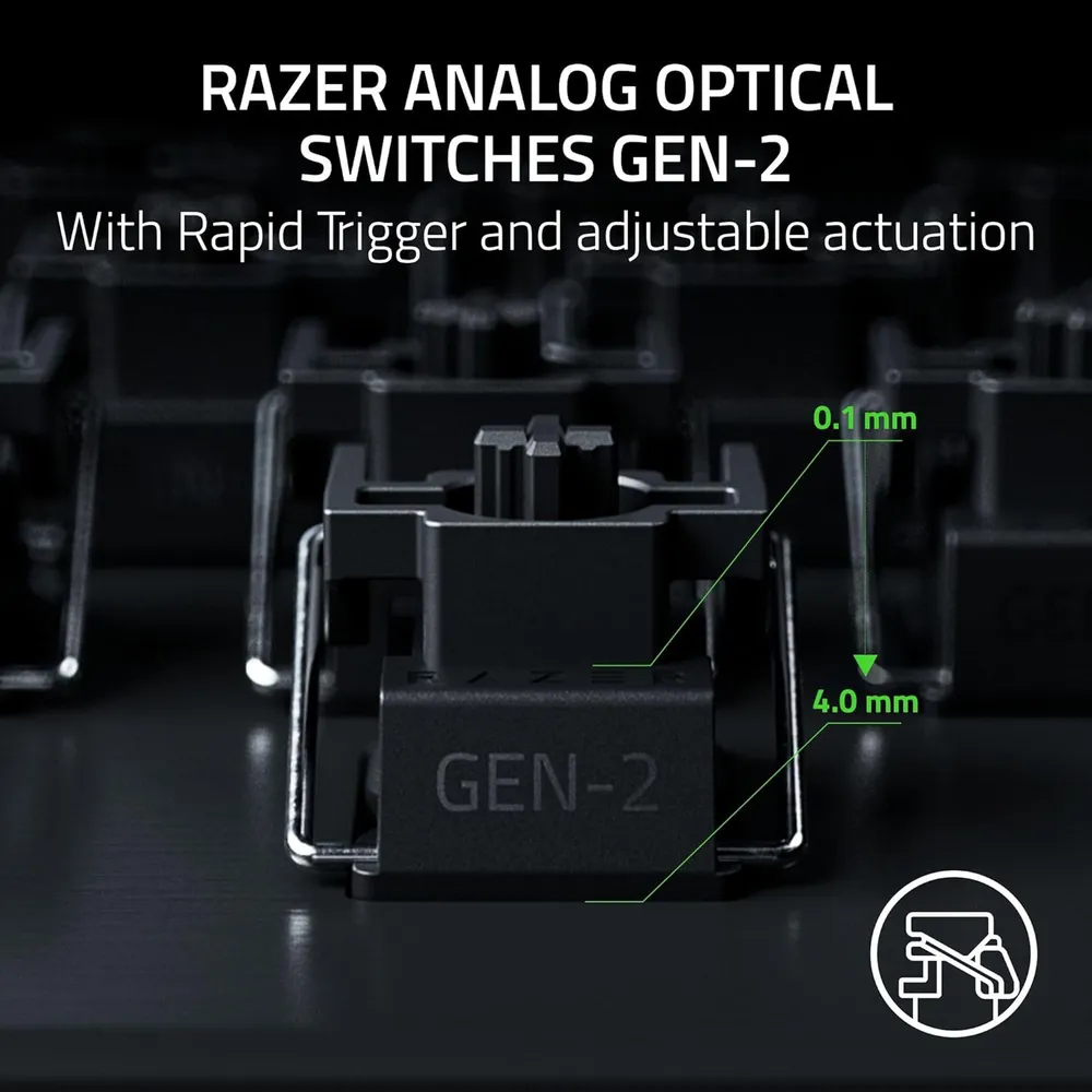 TECLADO ALÁMBRICO HUNTSMAN V3 PRO 8000 HZ RAZER | NEGRO